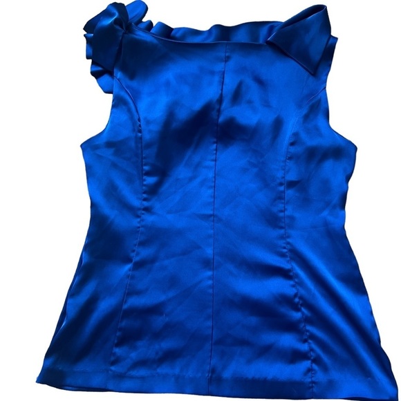 🔥3/$15 New York and Company Royal Blue top M - Picture 4 of 7